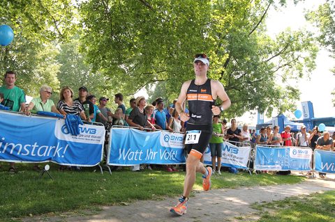 Matthias Fackler beim Zieleinlauf 