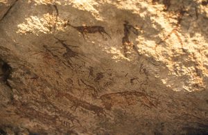 Steinzeit-Malereien aus Zimbabwe Steinzeit-Malereien aus Zimbabwe