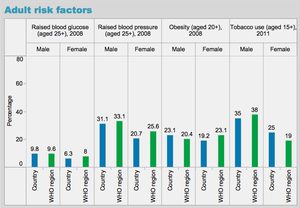 WHO Statistik 2012 über Risikofaktoren im Alter WHO Statistik 2012 über Risikofaktoren im Alter