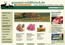 Die Homepage von gourmet-wildfleisch.de