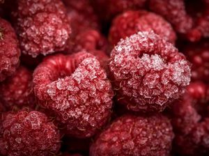 Gezuckerte Himbeeren Gezuckerte Himbeeren